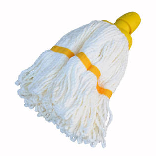 Microvezel mop geel